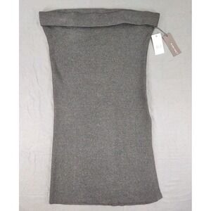Black Tape Plus Midi Sweater Skirt Dark Charcoal Mix Size‎ 2X